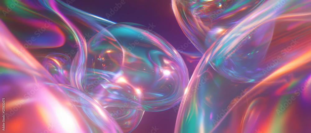 Poster dynamic simulations of sound waves interacting with virtual forces in vibrant colors