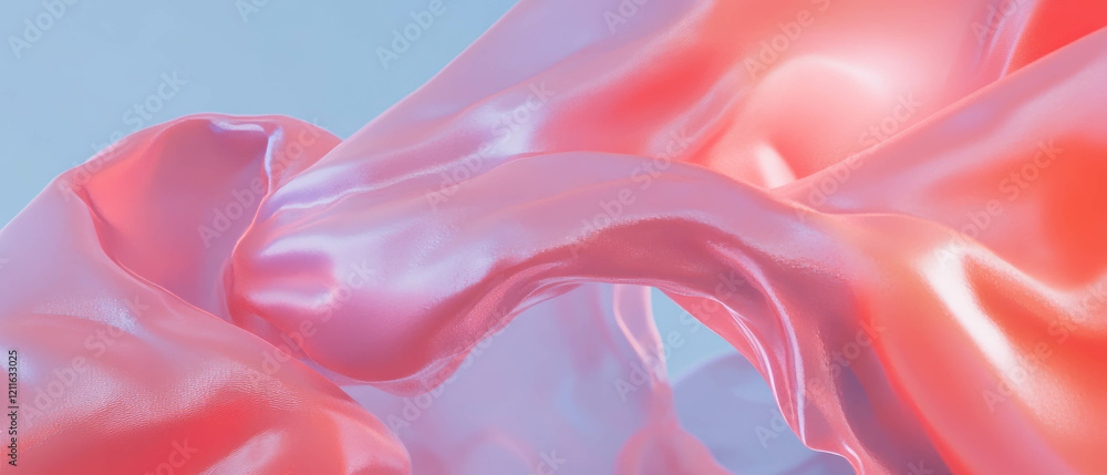 Aufkleber Fluid dynamics and sound waves creating an abstract visualization of virtual wind interaction