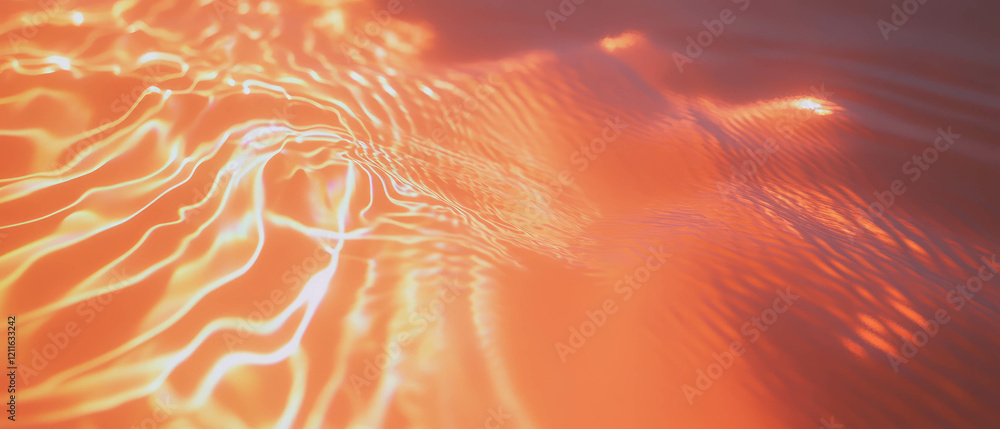 Aufkleber Dynamic abstract background of 3D sound waves creating harmonious vibrations and visual music