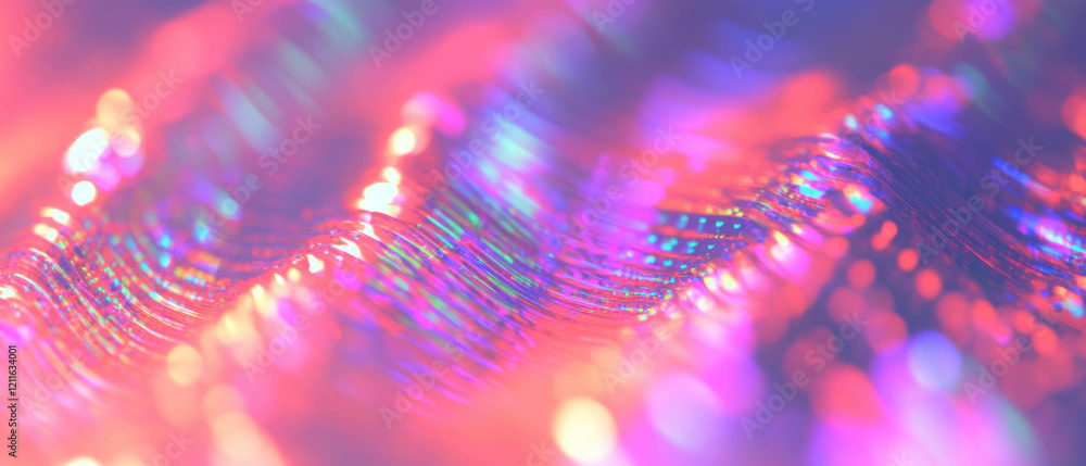 Poster Intricate abstract background of sound waves showcasing mesmerizing fractal patterns