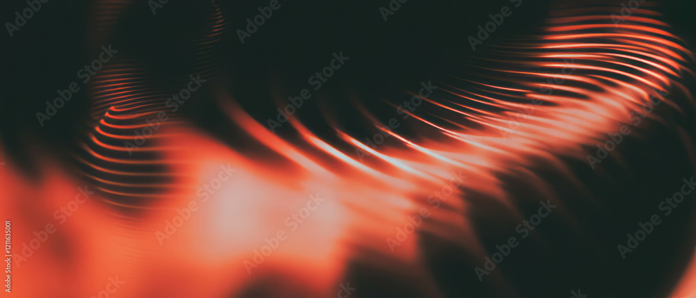 Poster Captivating abstract representation of sound waves with mesmerizing swirling patterns