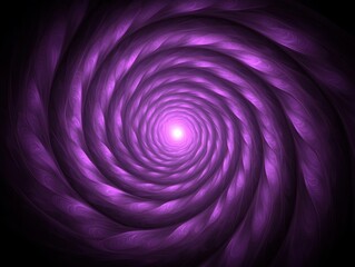 Mesmerizing Purple Spiral Abstract Design with Smooth Gradient Patterns Creating a Sense of Depth and Motion in a Dreamlike Digital Art Style