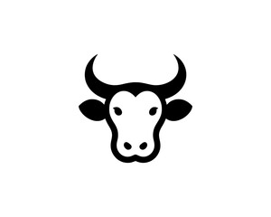 Cow logo vector. Animal farm. Cow icon vector illustration.