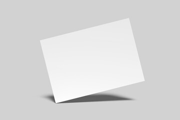 A4 Flyer Landscape Blank Mockup