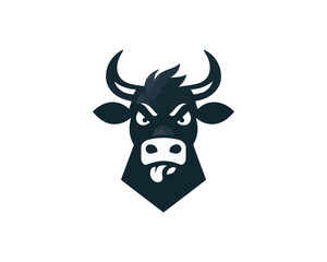 Cow logo vector. Animal farm. Cow icon vector illustration.