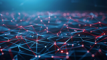 a background depicting a network of interconnected nodes and data streams, symbolizing the vast capabilities