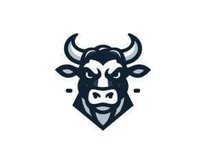 Cow logo vector. Animal farm. Cow icon vector illustration.