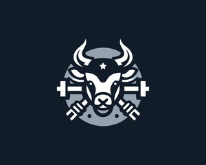 Cow logo vector. Animal farm. Cow icon vector illustration.