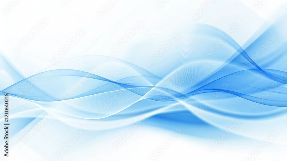 Poster beautiful abstract wave technology background with blue light digital effect, futuristic data flow v