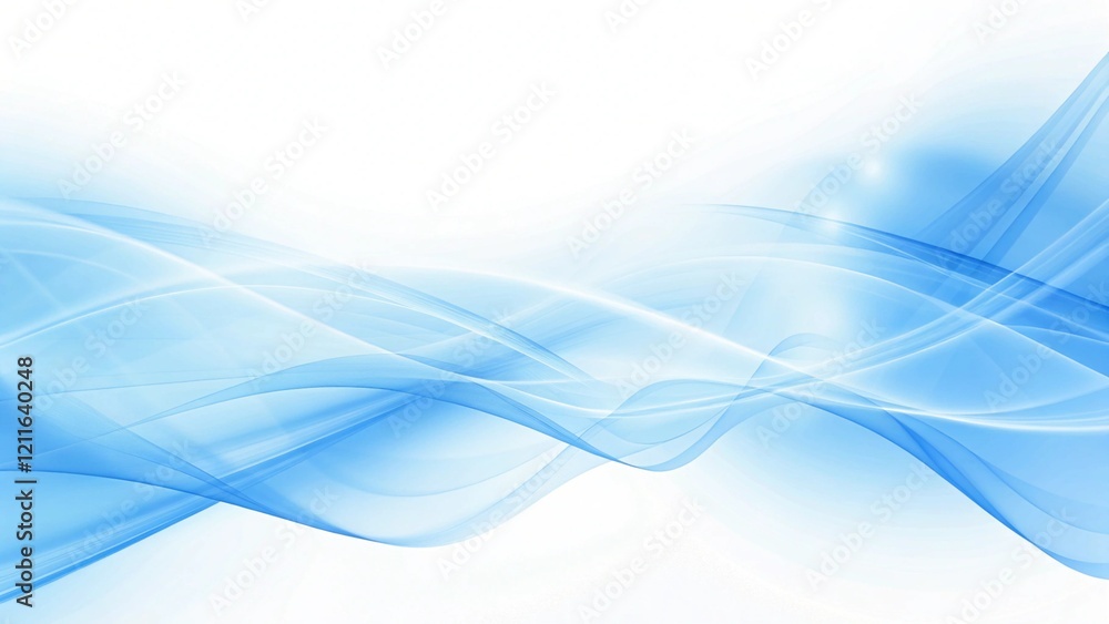 Poster beautiful abstract wave technology background with blue light digital effect, futuristic data flow v
