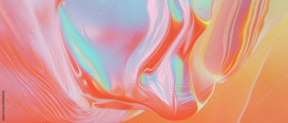 Aufkleber swirling colors and smoke create dynamic abstract energy in vibrant movement