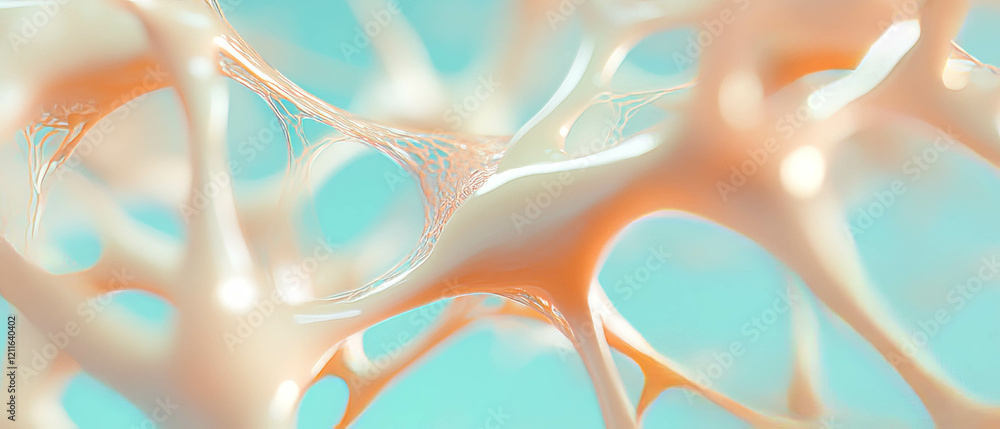 Poster Abstract background featuring 3D tree diagrams representing hierarchical data structures