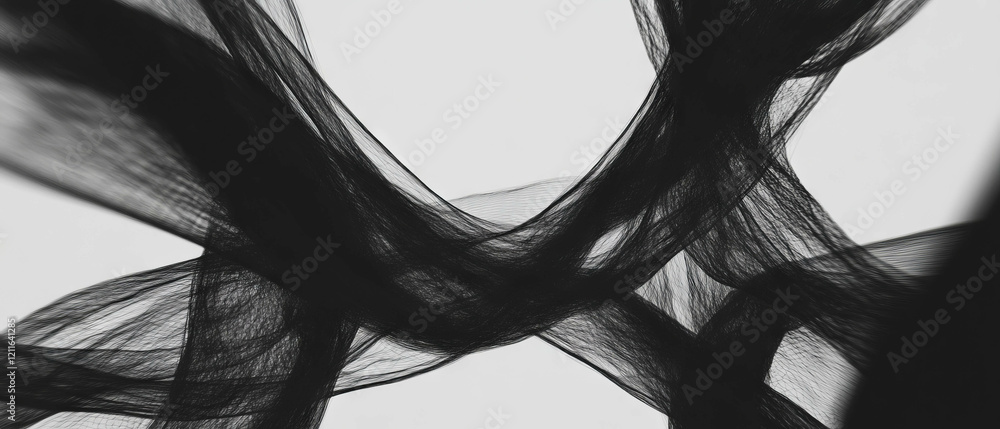 Aufkleber futuristic abstract background featuring 3d wireframe structures and transparent surfaces
