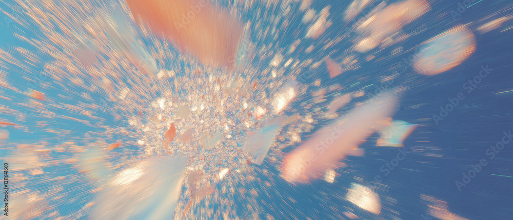 Poster Dynamic abstract background showcasing 3D word clouds for data visualization and analysis