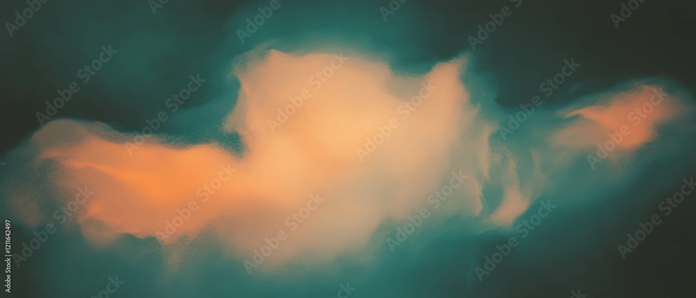 Aufkleber Dramatic gradient background with subtle vignette effect focusing on the center