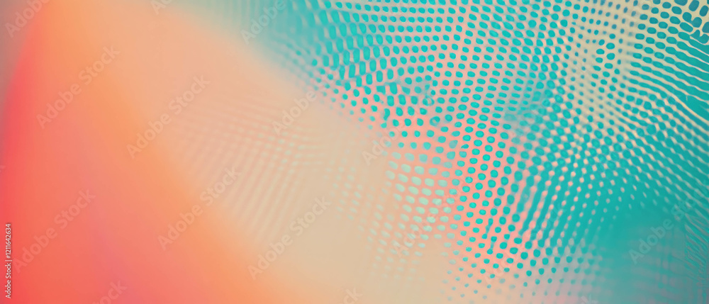 Poster Gradient backdrop featuring subtle halftone pattern for a retro pop art visual effect
