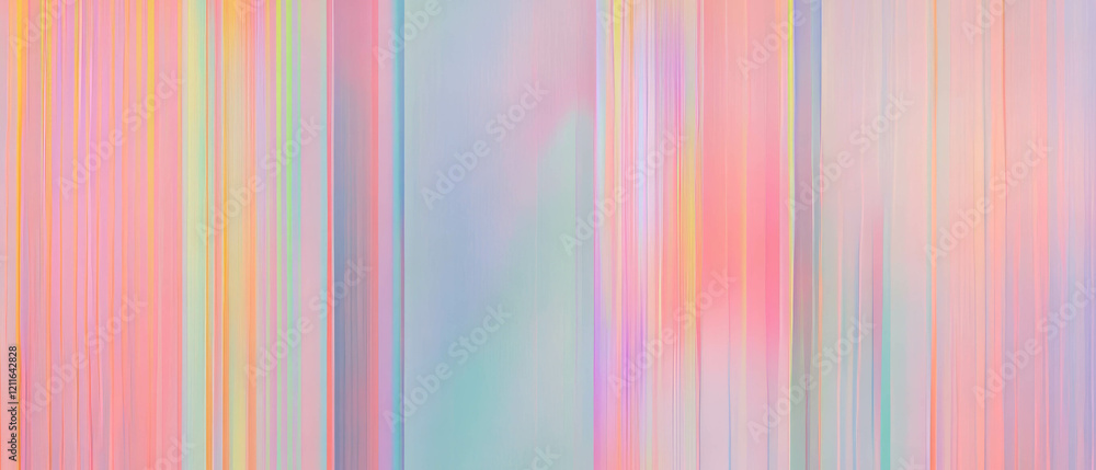 Poster Retro computer style gradient background with subtle scanline texture and lined pattern effect