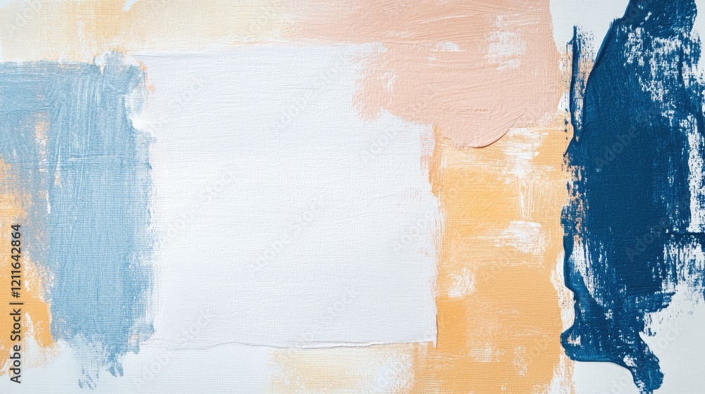 Poster a close-up of an empty piece of paper for notes or reminders, taped to a white background in an offi