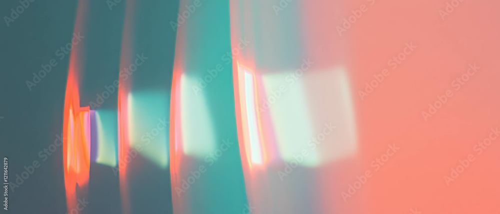 Aufkleber modern abstract gradient background with subtle chromatic aberration effects