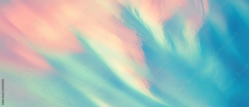 Poster Dynamic gradient background with diagonal stripes in various shades of blue