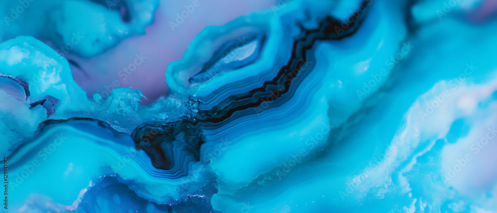 Poster Complex blue gradient background creating a textured and layered abstract design
