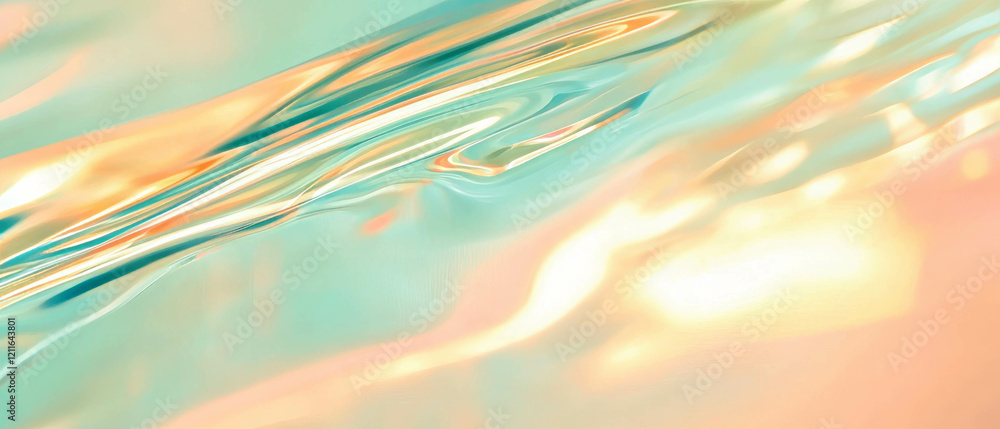 Poster Captivating abstract data waves creating a modern digital business backdrop