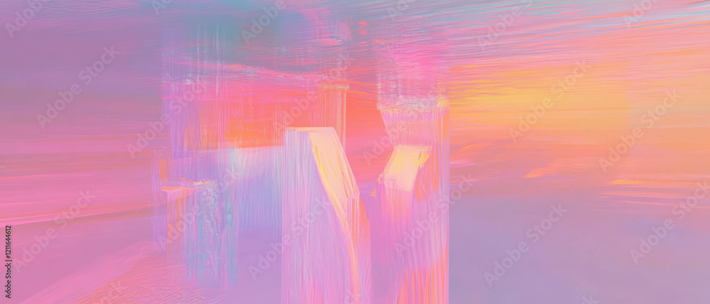 Poster Virtual interface abstract background for user interaction and design visualization