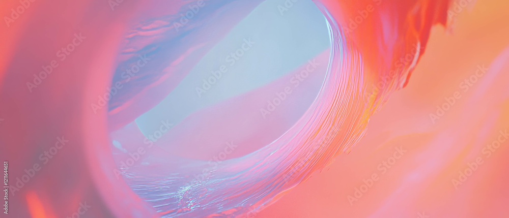 Poster Abstract shapes and blockchain data create a dynamic artistic background with empty center