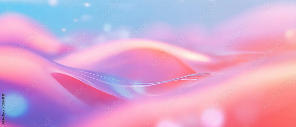 Poster colorful digital waves creating an abstract background for vibrant designs and banners