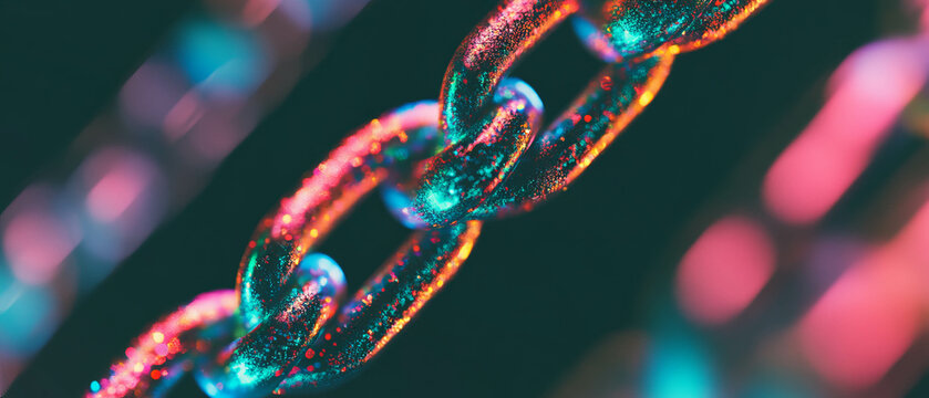 Data flow design reflecting blockchain technology in an abstract format