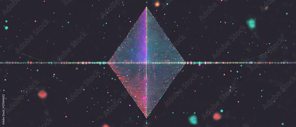 Aufkleber Detailed blockchain circuitry abstract background with intricate design for creative projects