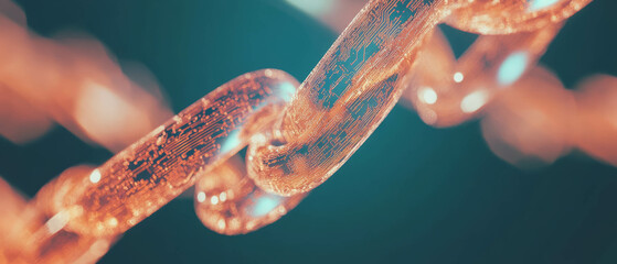 Visualizing intricate blockchain circuitry with abstract design for advanced technology concepts