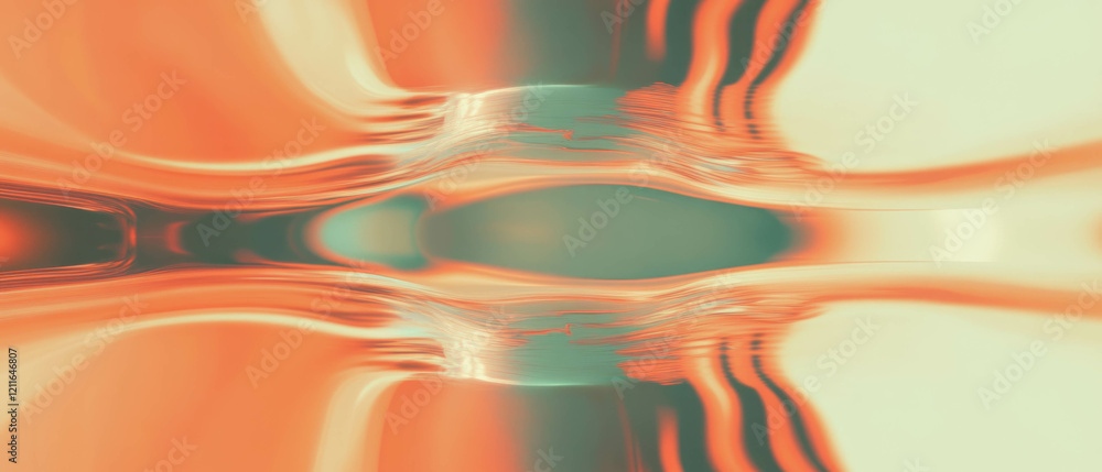 Poster Digital waves converge to create an abstract modern design background for text
