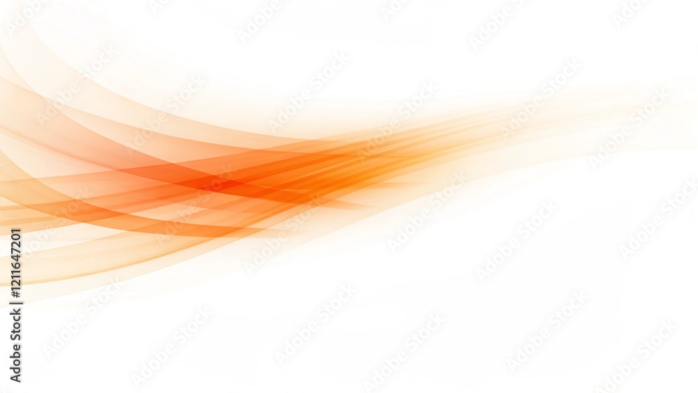Aufkleber curve and blend light orange abstract background, modern swirl pattern with smooth waves, digital fl