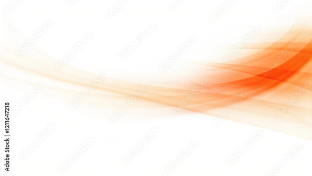 Aufkleber curve and blend light orange abstract background, modern swirl pattern with smooth waves, digital fl