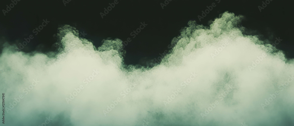 Aufkleber dusty atmosphere creates a mysterious haze with swirling clouds in a dark environment