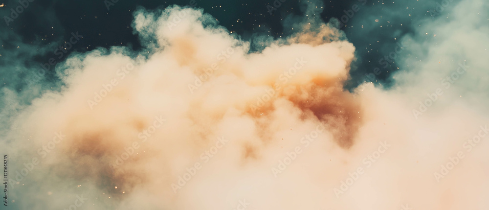 Poster soft focus background with dusty lens effect creating a vintage atmosphere and dreamy aesthetics