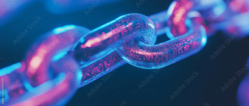 Poster Gradient blockchain texture with vibrant colors and smooth design for digital art projects