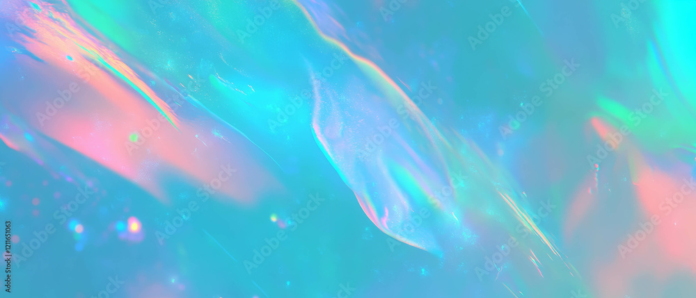 Poster Ethereal holographic dust particles create a mesmerizing abstract background for creativity