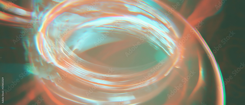 Poster Holographic light trails creating an abstract dynamic background for branding and design