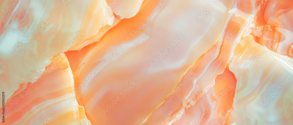 Poster Abstract Honey Onyx Background with Empty Center and Warm Tones for Design Uses