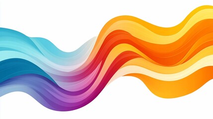 Abstract colorful wave background. (1)