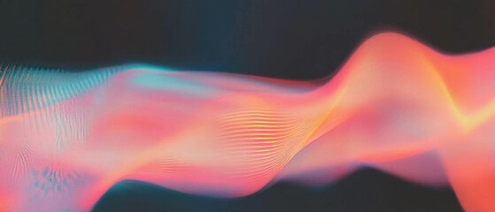 Exploring interconnected digital waves with vibrant colors and dynamic patterns