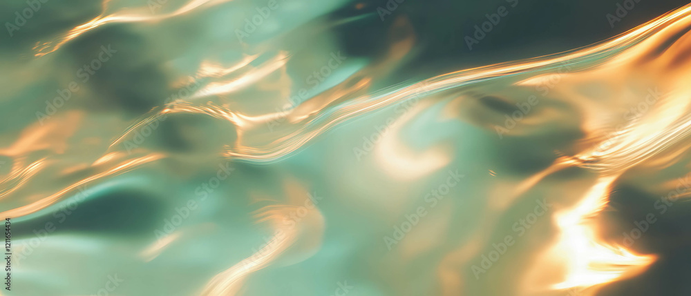 Poster abstract background featuring light streaks dynamically responding to virtual wind effects