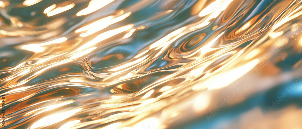 Poster Light streaks shift dynamically in response to virtual wind with smooth animations