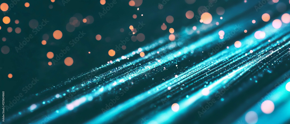 Aufkleber Vibrant light streaks create an abstract background with rich textures and visual depth