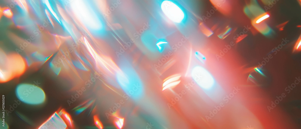 Leinwandbilder Light streaks create a dynamic abstract background with vibrant colors and motion blur