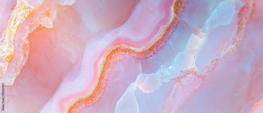 Poster delicate pale pink onyx abstract background with fluid patterns and minimalist design space