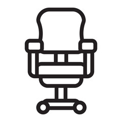 Fototapeta premium Office Chair line icon