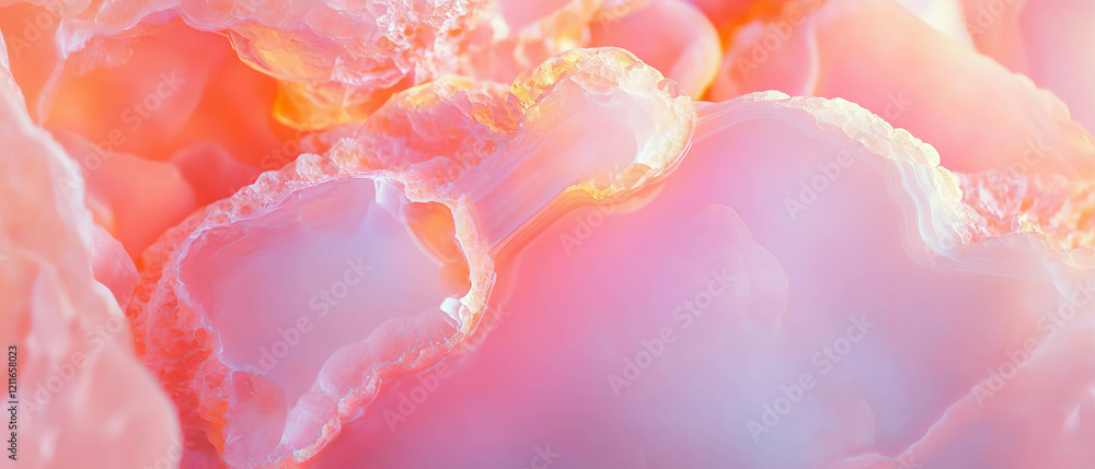Poster abstract pink onyx background with soft blurred edges and a clear center area